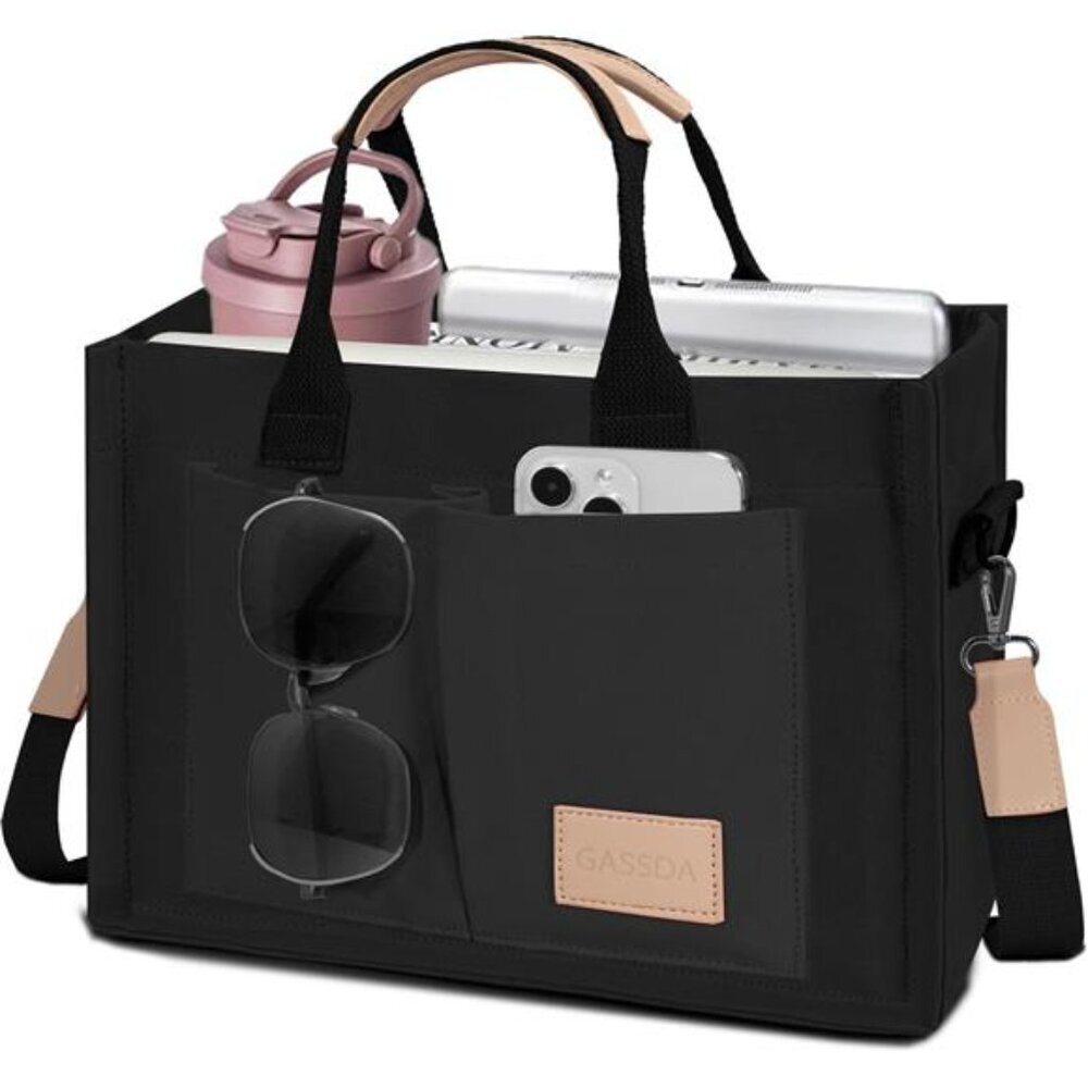 Canvas Tote Bag for Women Large Shoulder Bag Crossbody Purse Work Travel Satchel